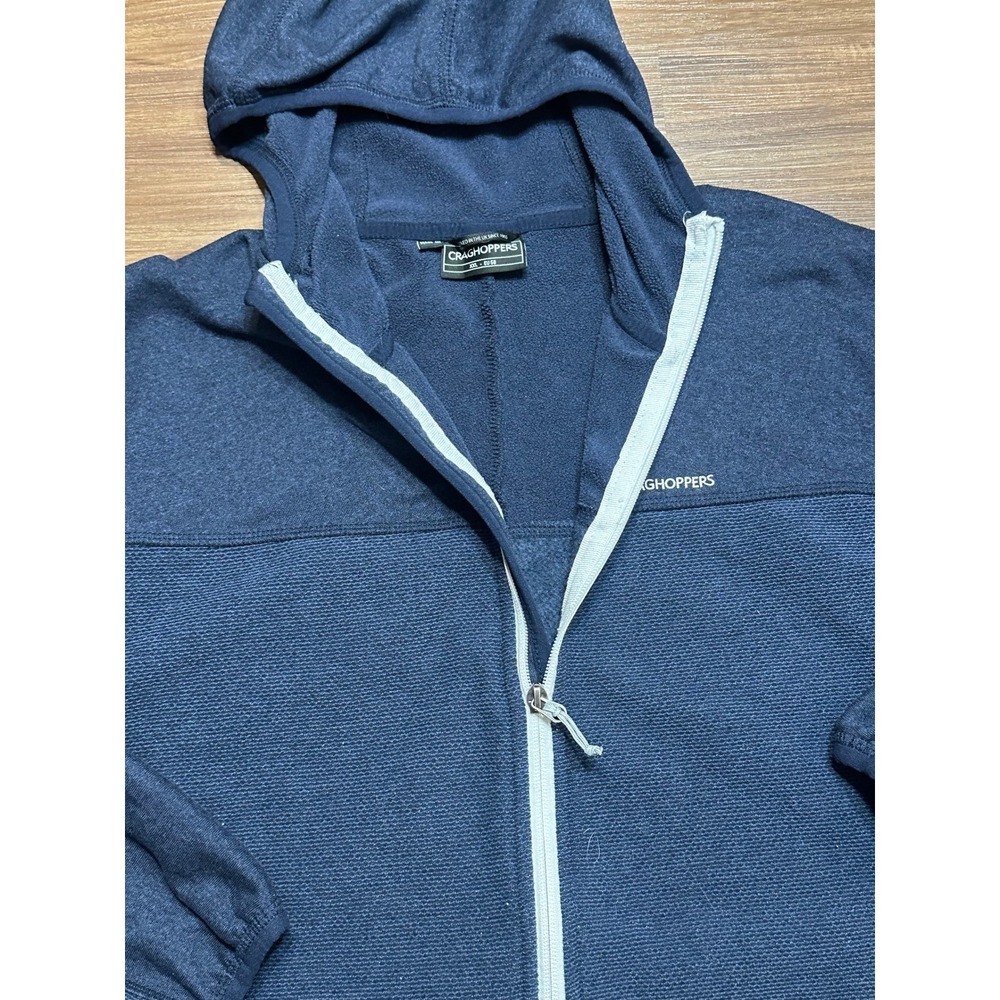 Craghoppers Mens Galway Full Zip Fleece Hoodie Jacket Navy Blue Sz 2XL - Picture 4 of 11